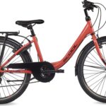 chiX 24-K6 24 Zoll Kinderfahrrad Coral/Dark Red (2026)