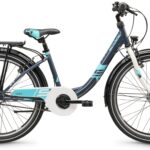 chiX 24-N3 24 Zoll Kinderfahrrad Dark Grey/Aqua (2026)