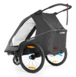 Kinderanhänger Double PURE Schwarz/Grau – Bild 2