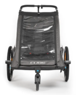 Kinderanhänger Double PURE Schwarz/Grau – Bild 5