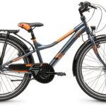 troX 24-N3 24 Zoll Kinderfahrrad Dark Grey/Orange (2026)