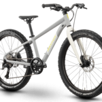 Yanga 24 Pro 24 Zoll Kinderfahrrad Grau/Weiß/Limette (2026)